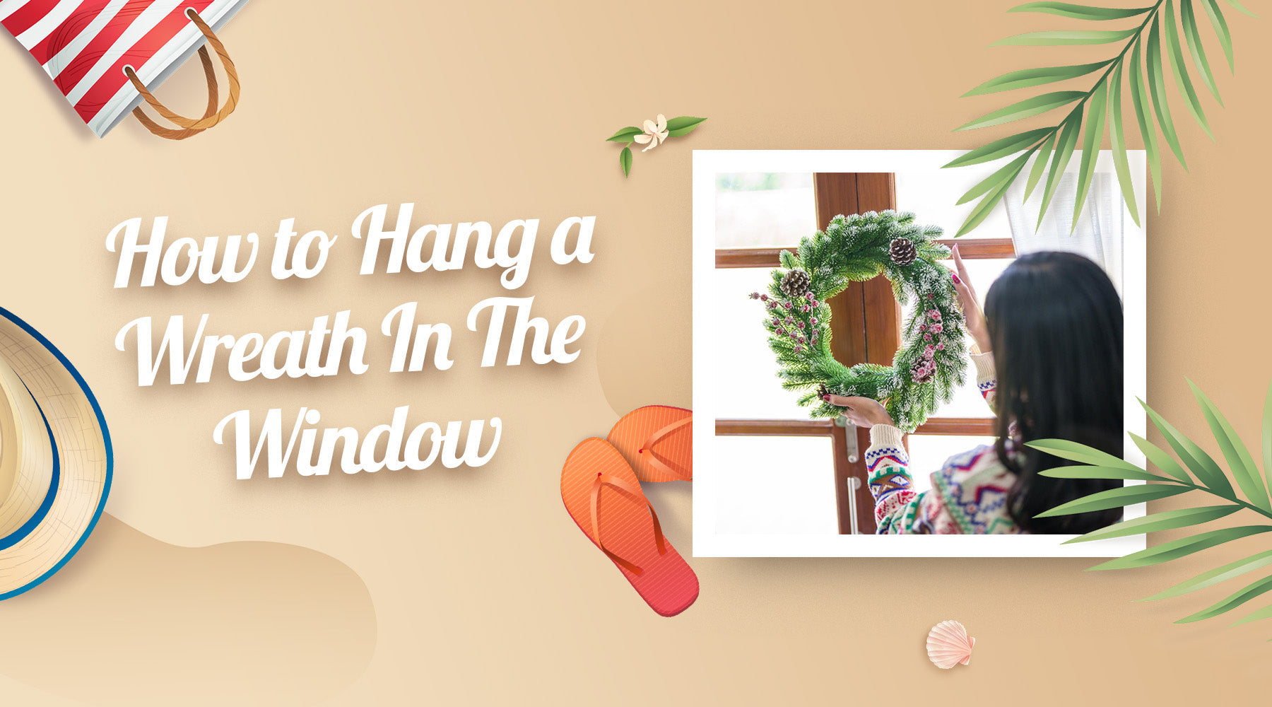 How to Hang a Wreath In The Window