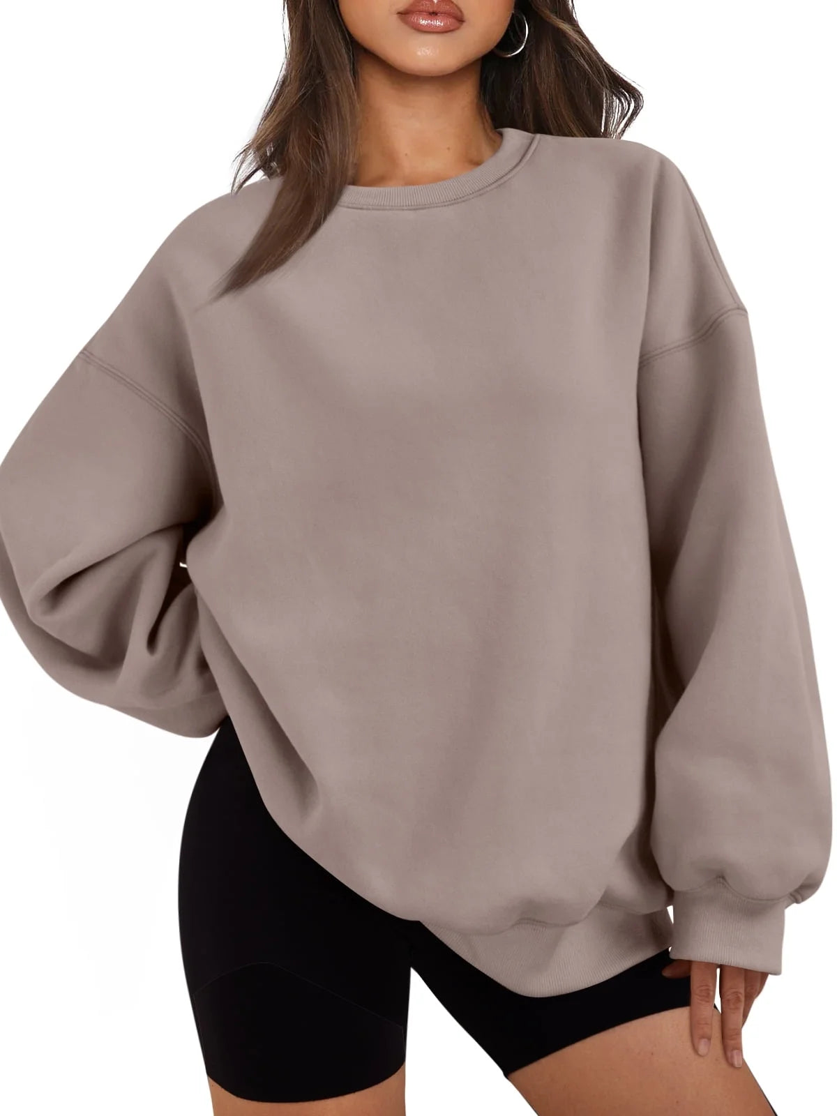 Oversized Sweatshirts for Women Crewneck Sweaters Casual Tops Comfy Fall Fashion Pullover Outfits Winter Clothes 2025