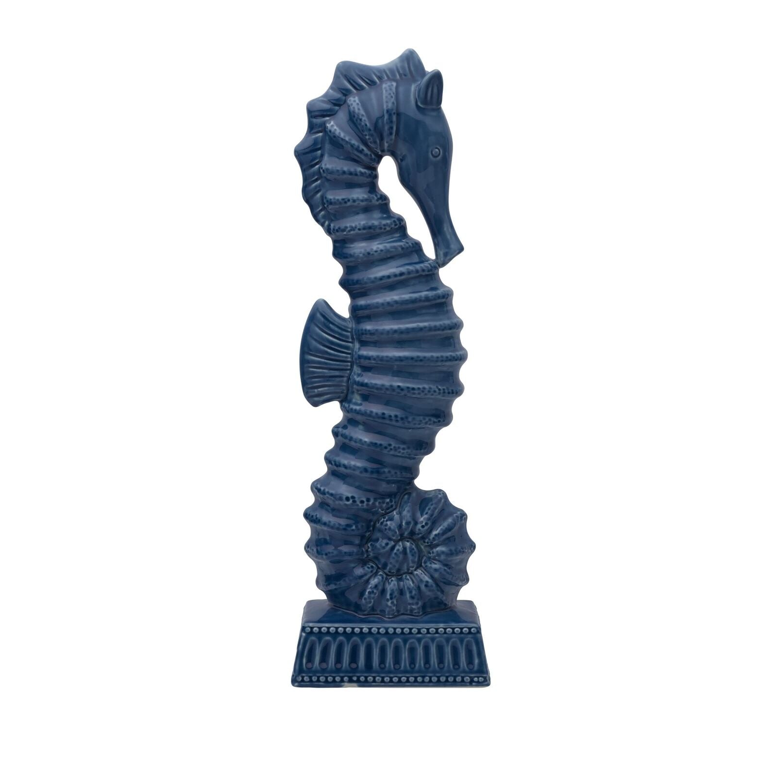 Coastal Home Seahorse Figurine, Blue