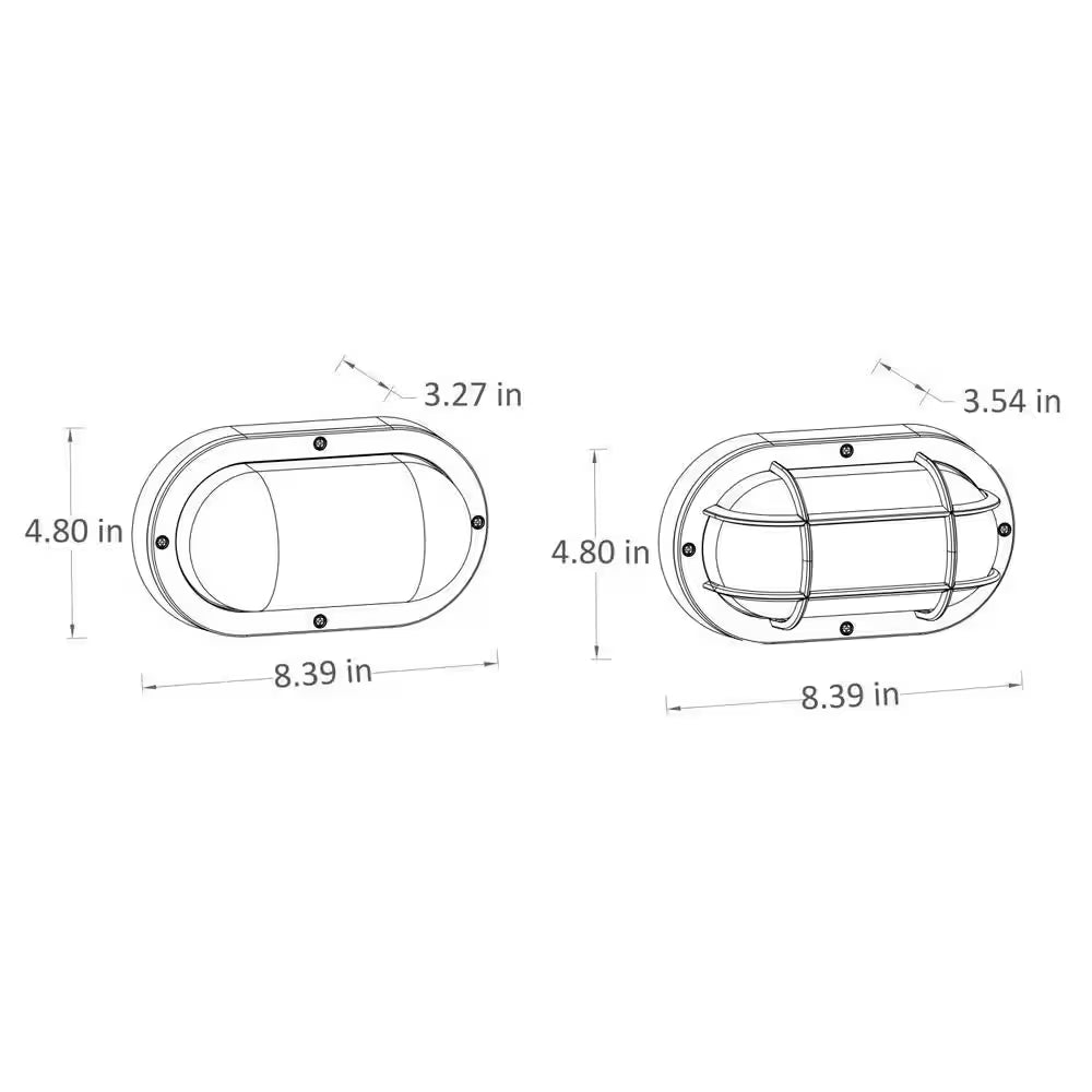Coastal White Outdoor Integrated LED Wall Lantern