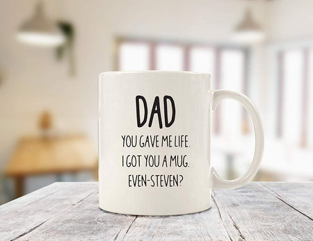 White Dad print Cup