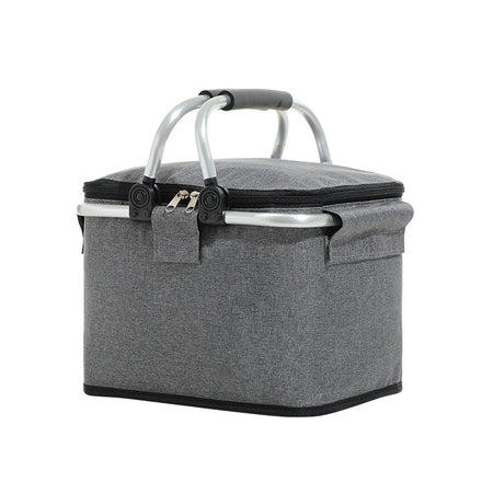 Portable Ice Basket  black and grey