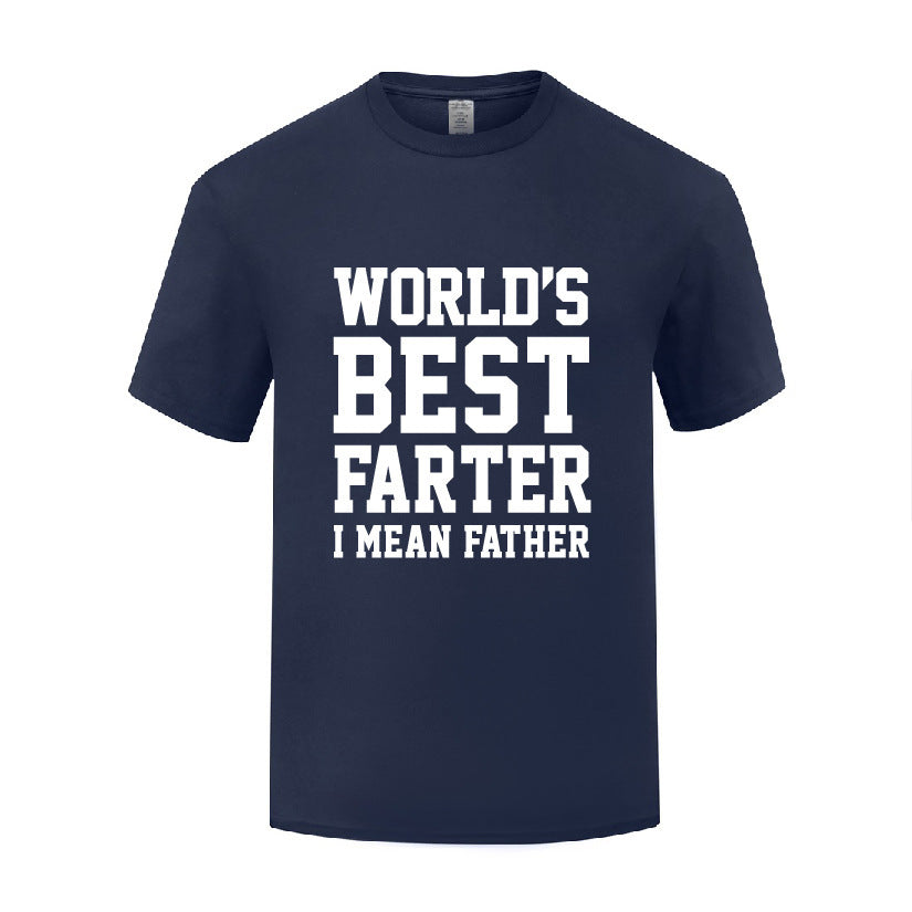 WORLD'S BEST FARTER blue tshirt