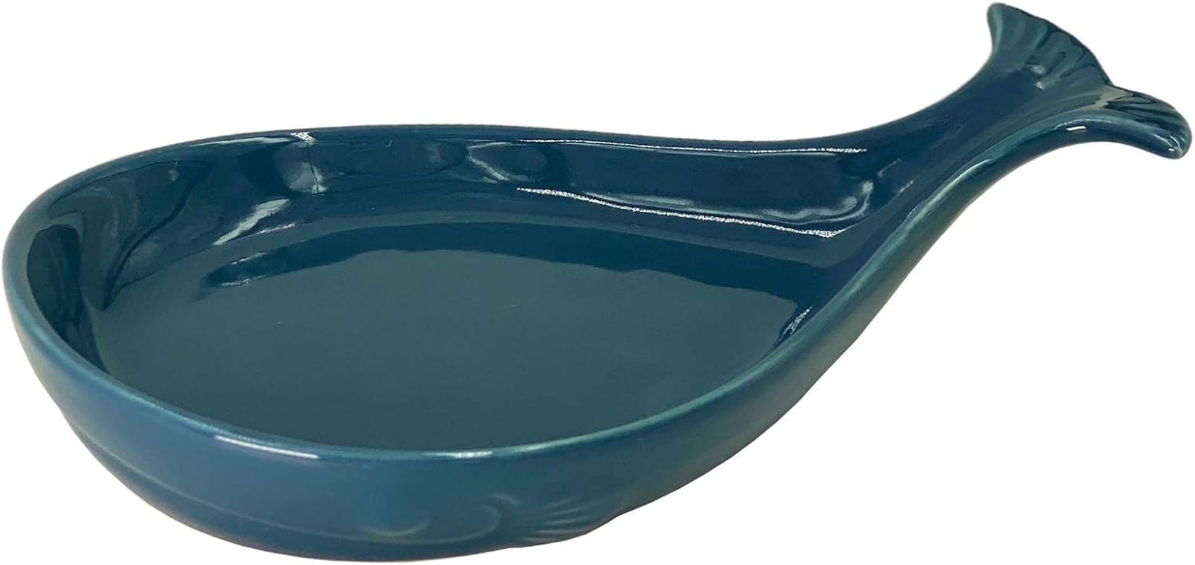 Ceramic Coastal Spoon Rest for Kitchen, Whale
