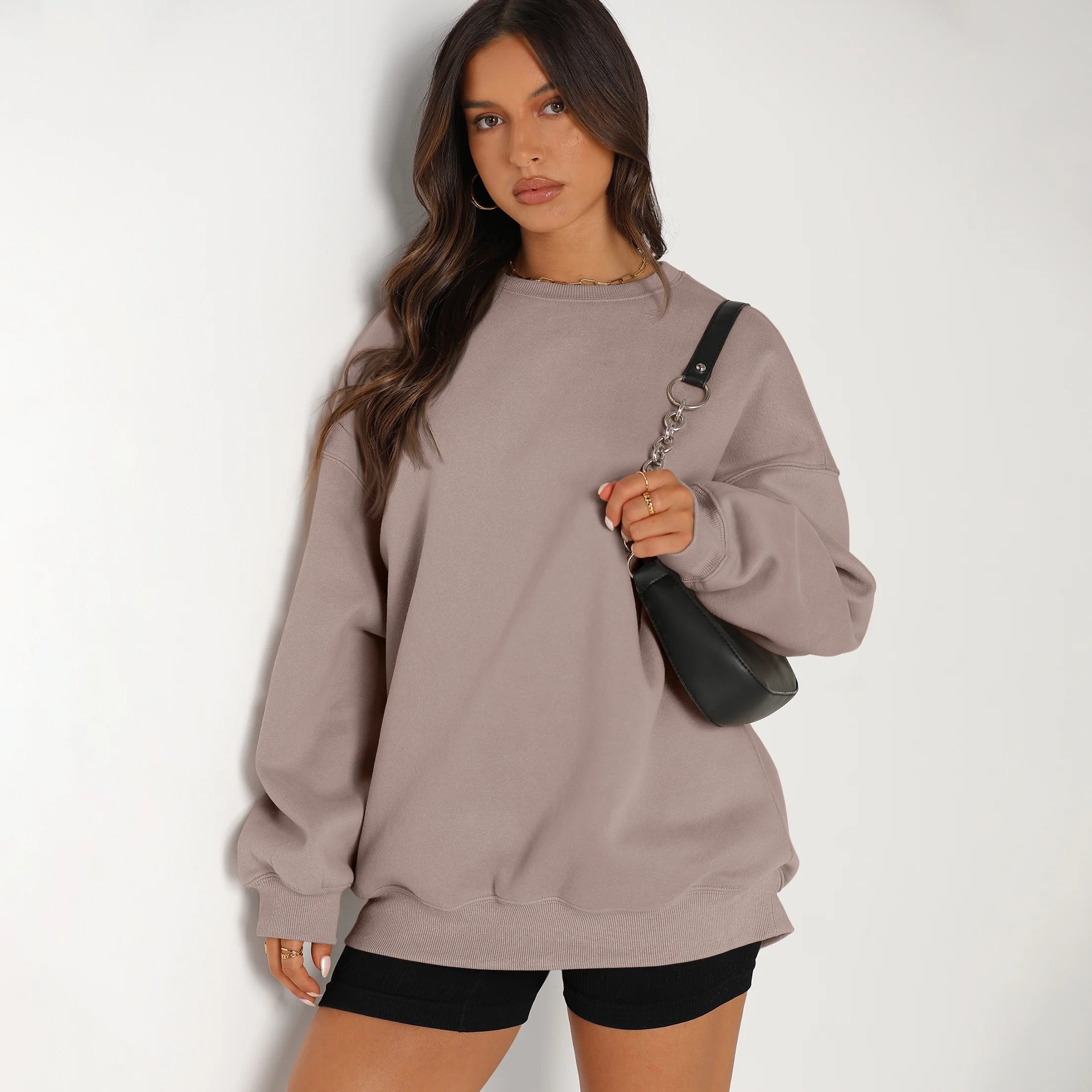 Oversized Sweatshirts for Women Crewneck Sweaters Casual Tops Comfy Fall Fashion Pullover Outfits Winter Clothes 2025