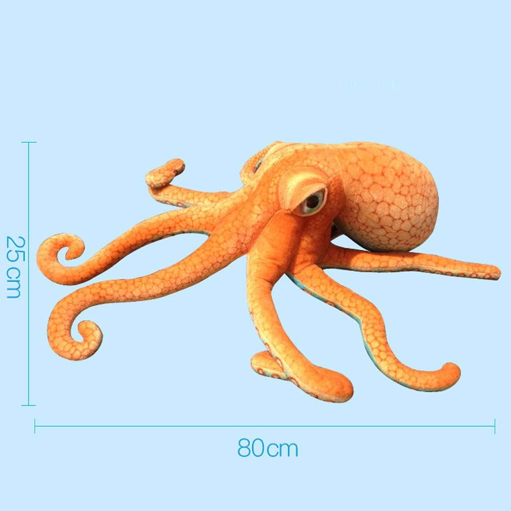 Realistic Octopus Plush,Giant Stuffed Marine Animals Toy Gifts for Kids (31.4 Inch)