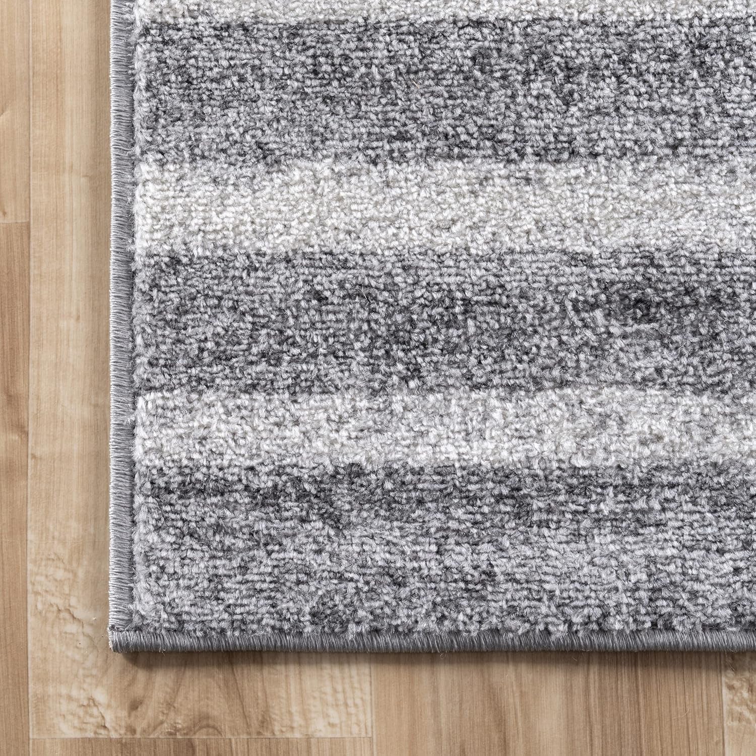 Starfish and Striped Accent Rug, 2X4, Grey