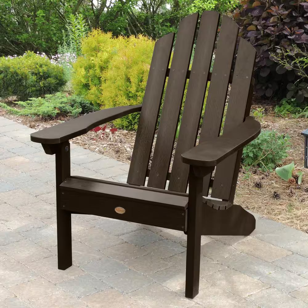 Classic Wesport Weathered Acorn Recycled Plastic Adirondack Chair