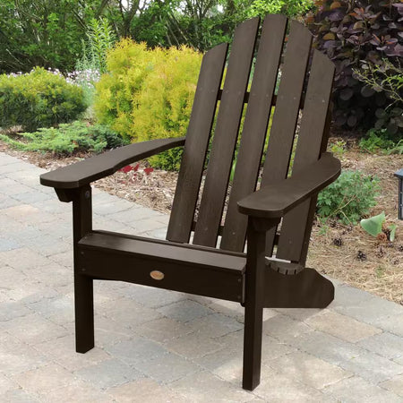 Classic Wesport Weathered Acorn Recycled Plastic Adirondack Chair