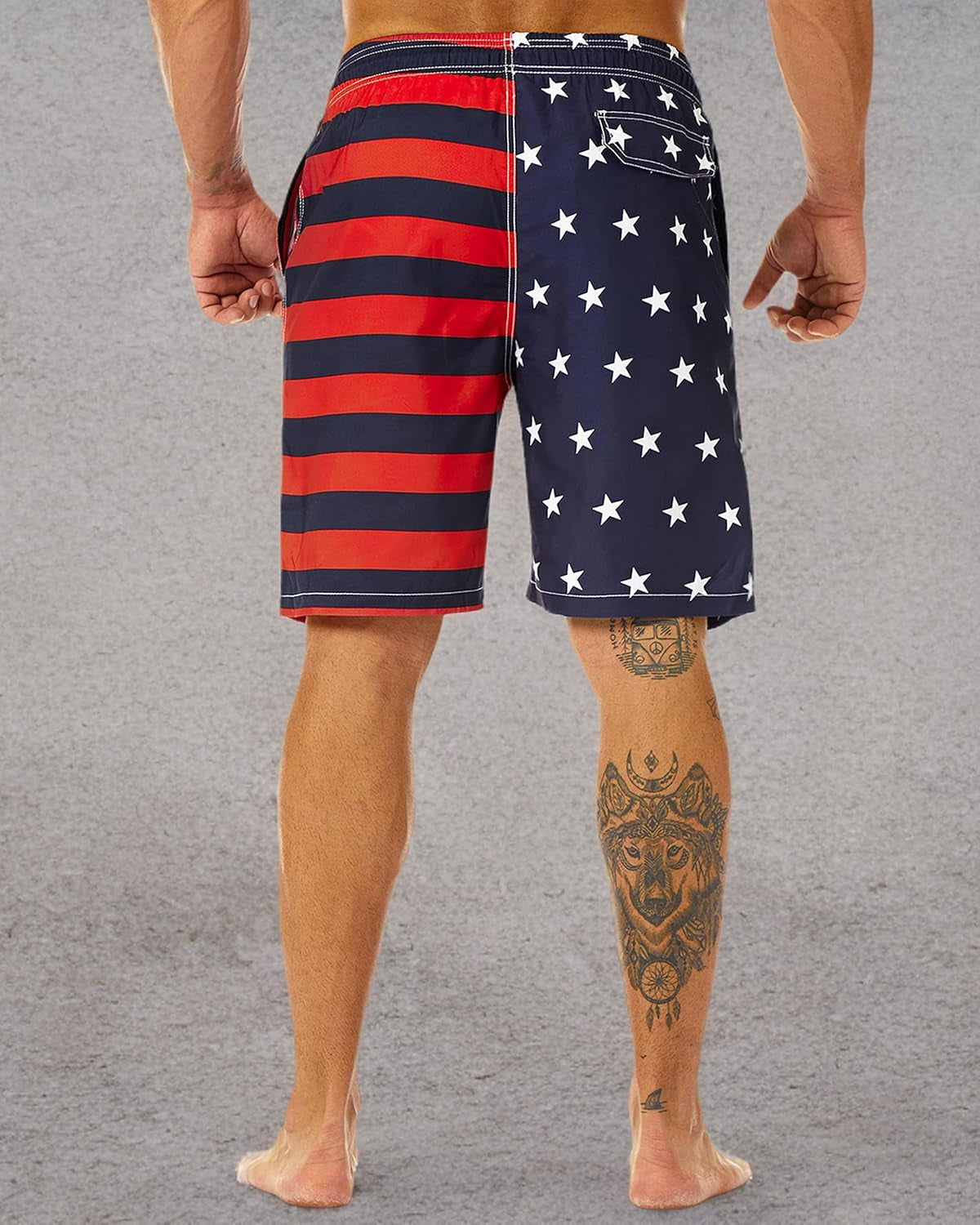 Men's Swim Trunks Long, Quick Dry, 9 Inches Inseam Bathing Suits with Mesh Lining