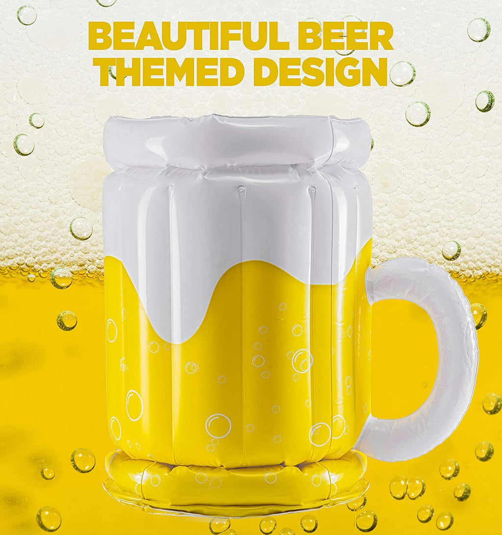 Inflatable beer Cooler  yellow