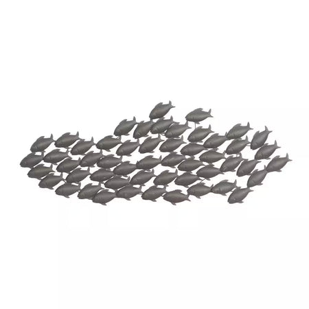 Metal Dark Brown Fish Wall Decor - 53 In. X 20 In.