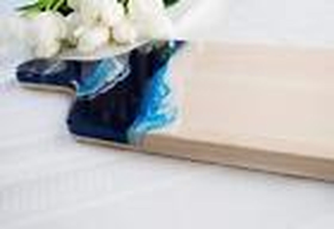 Ocean Theme Wood Cutting Board with Handle or Cheese Serving Board Party Tray