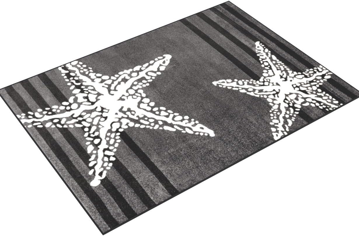 Performance Indoor Area Rug, Non-Shed, Power Loomed High-Traffic Area Rug for Living Room, Bedroom, Home, Minnie Grey - 3' X 5'