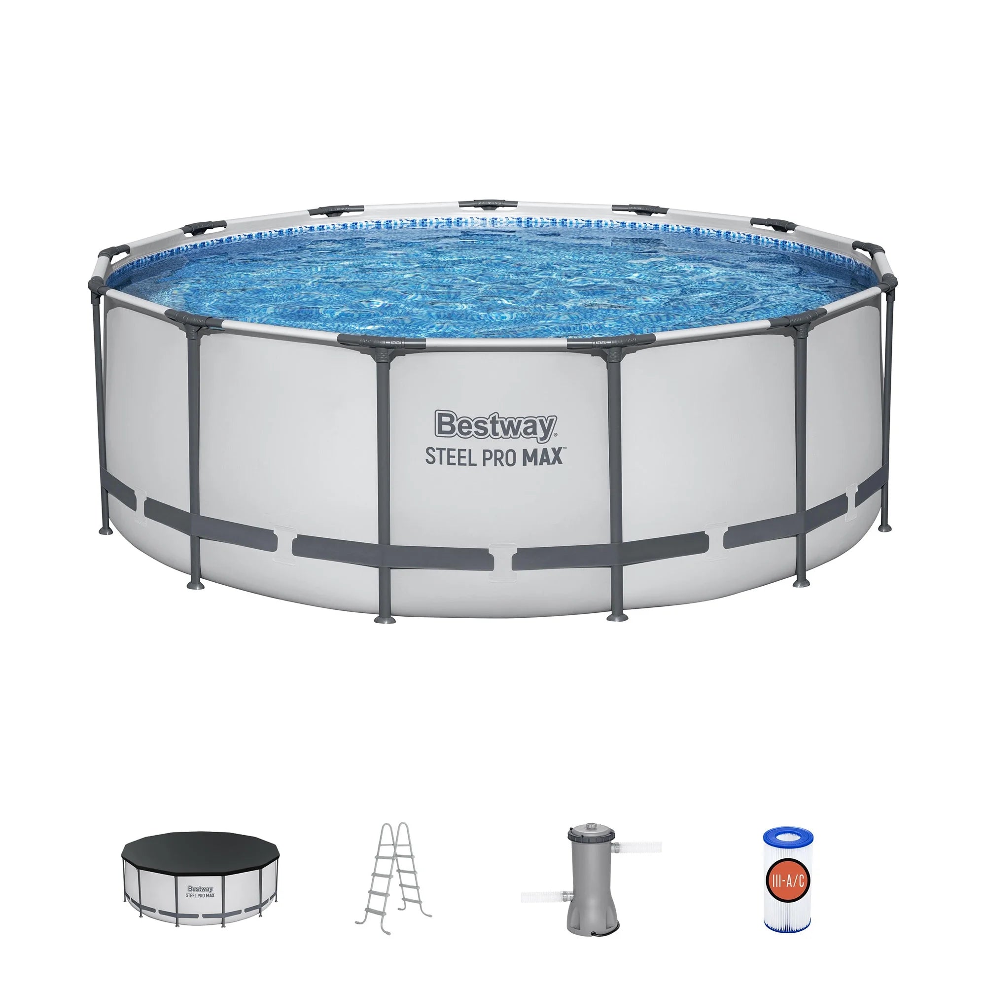 Steel Pro MAX 13' X 48" round above Ground Swimming Pool Set