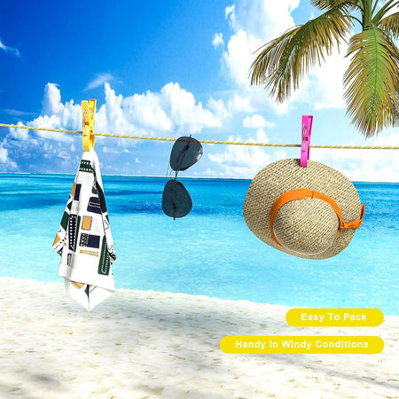 Towel Clips for Beach Chairs Heavy Duty, 8 Pack Chair Clips for Beach Towels Non-Slip, Waterproof Towel Holder in Bright Colors, Wonderful Cruise Essentials for You