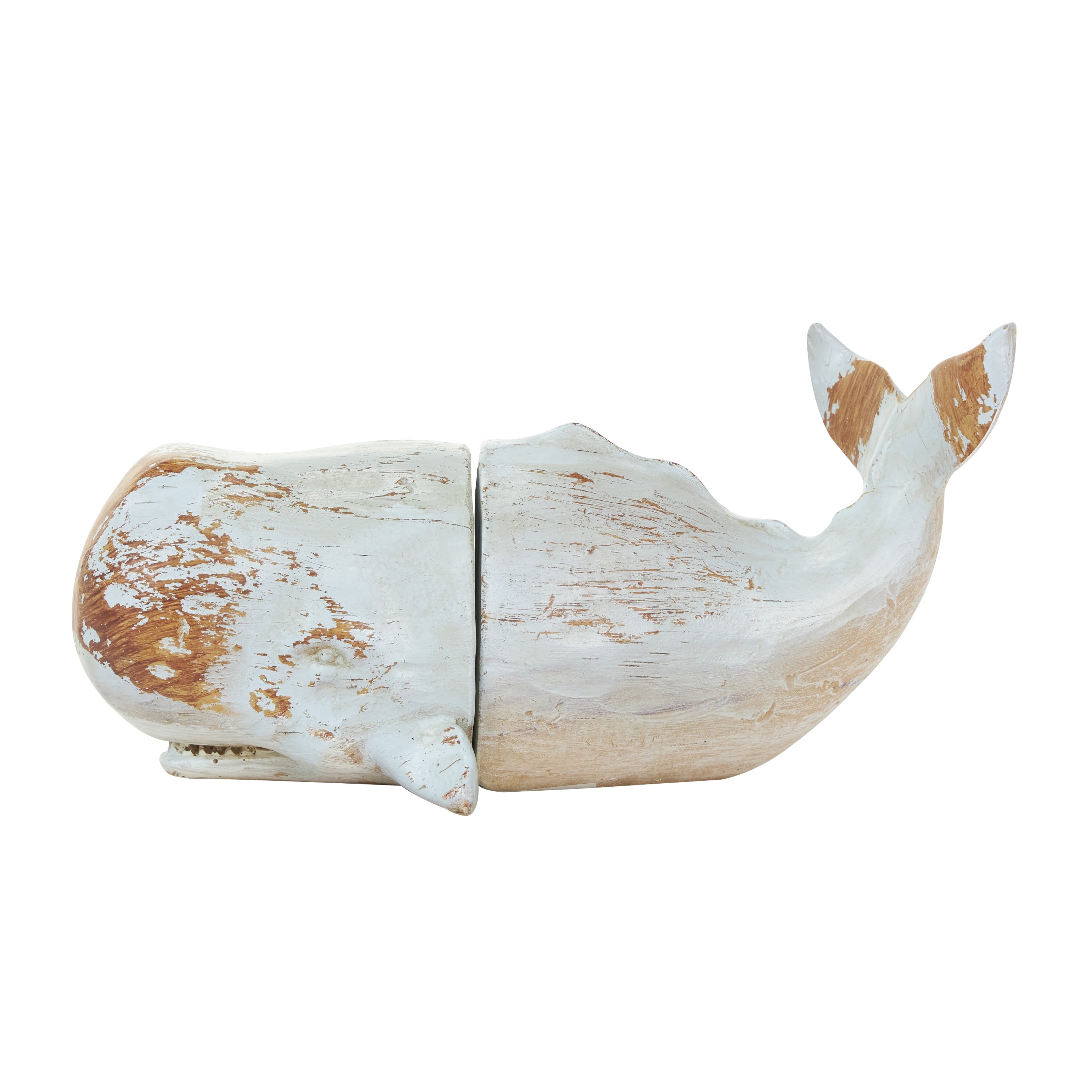 4" Whale Polystone Bookends (Set of 2)