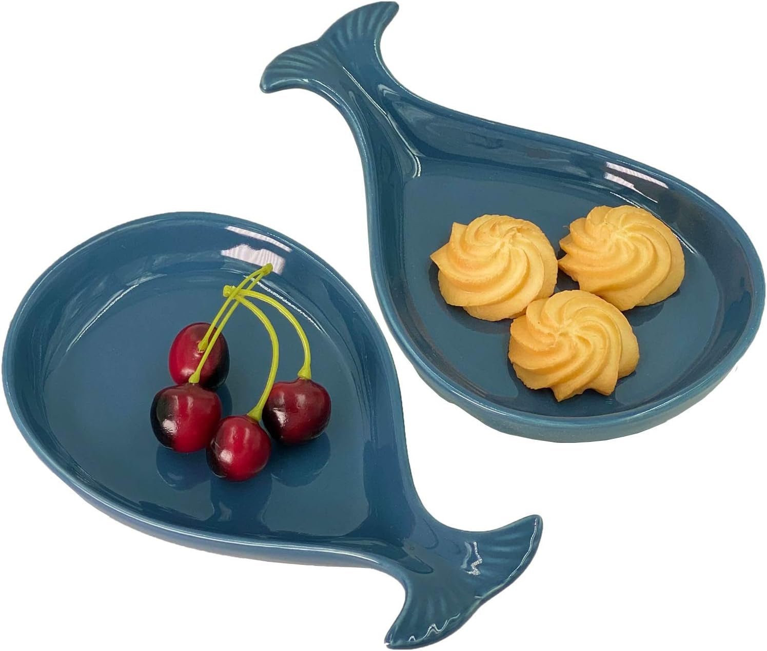 Ceramic Coastal Spoon Rest for Kitchen, Whale