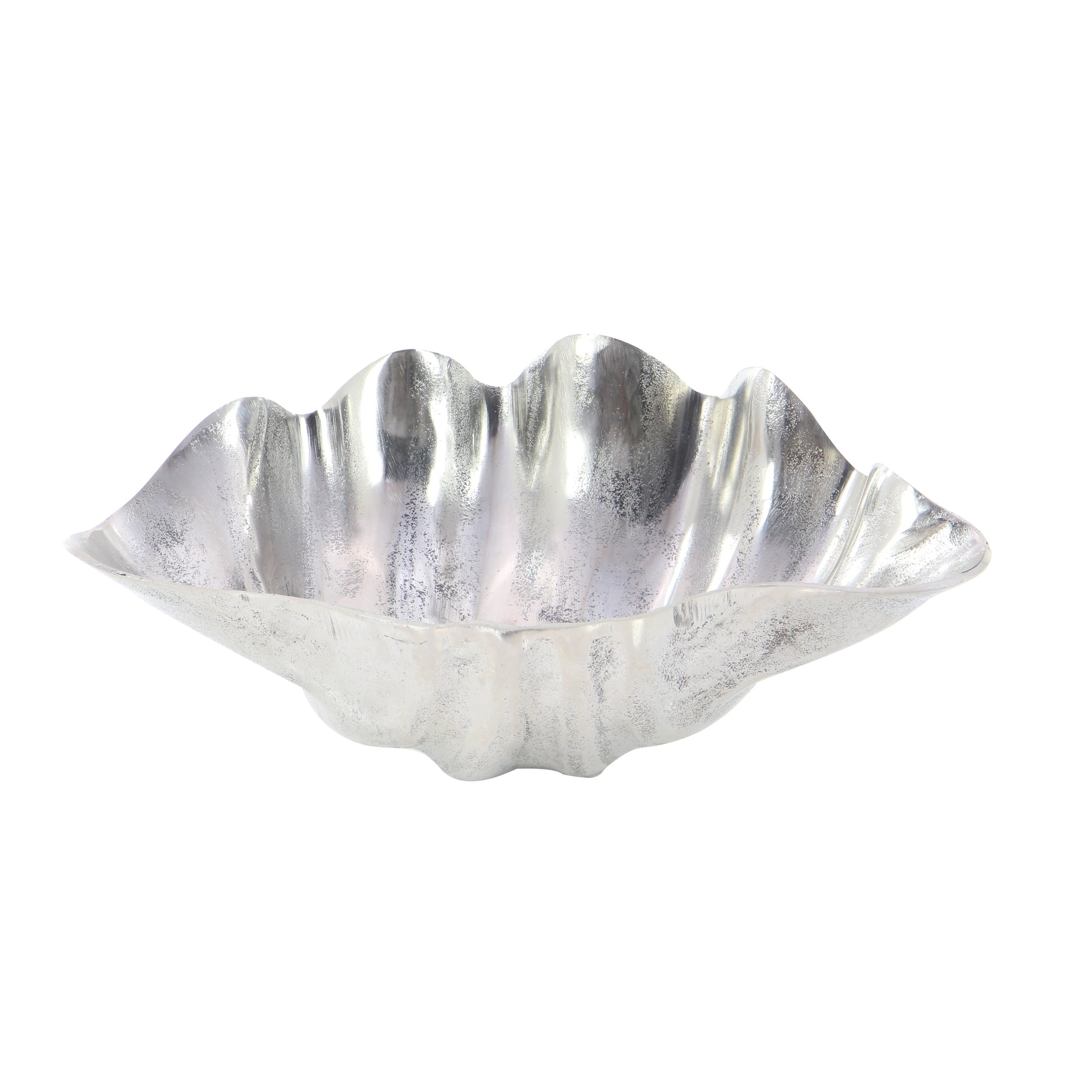 Silver Aluminum Metal Shell Shell Decorative Decorative Bowl