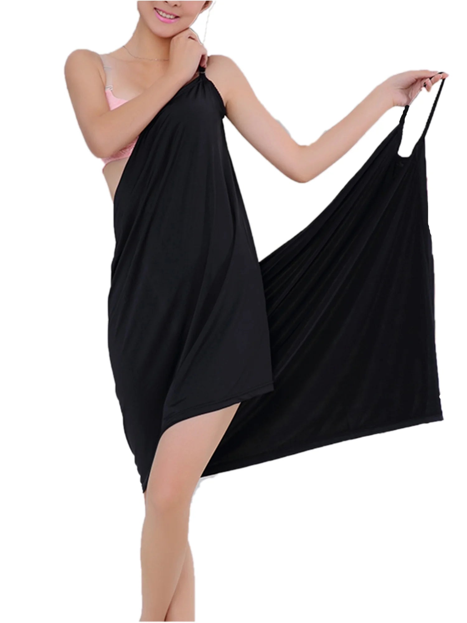 Women's Deep V-Neckline Bikini Cover up Spaghetti Strap Backless Long Beach Dress Beachwear Swimsuit Swimwear Cover up Wrap Solid Color