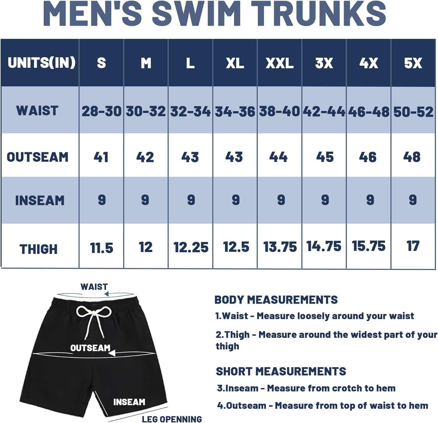 Men's Swim Trunks Long, Quick Dry, 9 Inches Inseam Bathing Suits with Mesh Lining