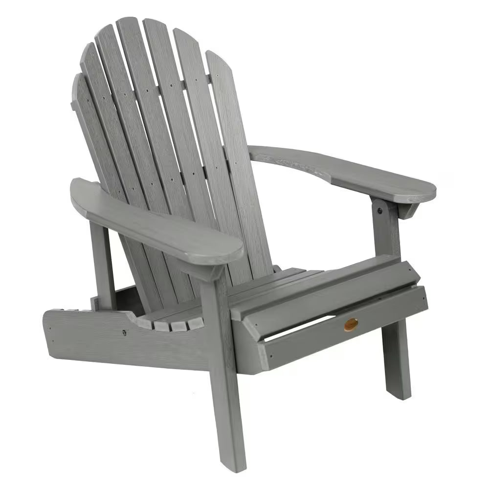 Hamilton Coastal Teak Folding and Reclining Plastic Adirondack Chair