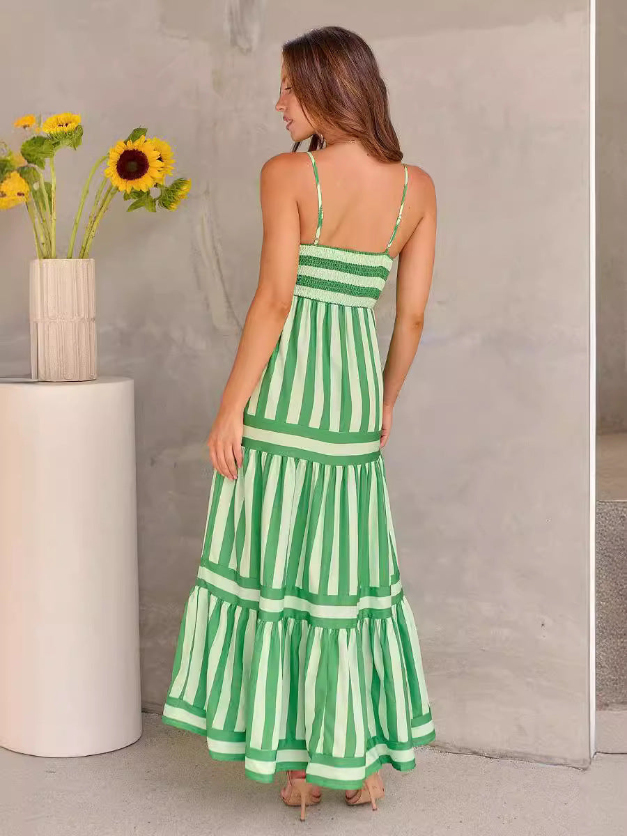 Long Dress With Pockets green