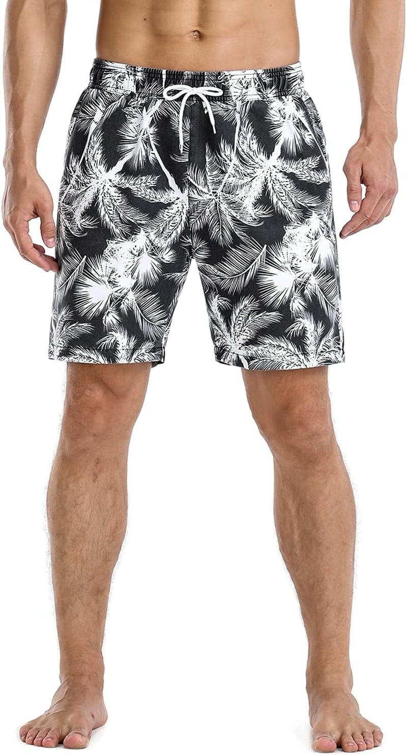Men's Swim Trunks Beachwear Outdoor Quick Dry Retro Soft Washed Drawstring Short