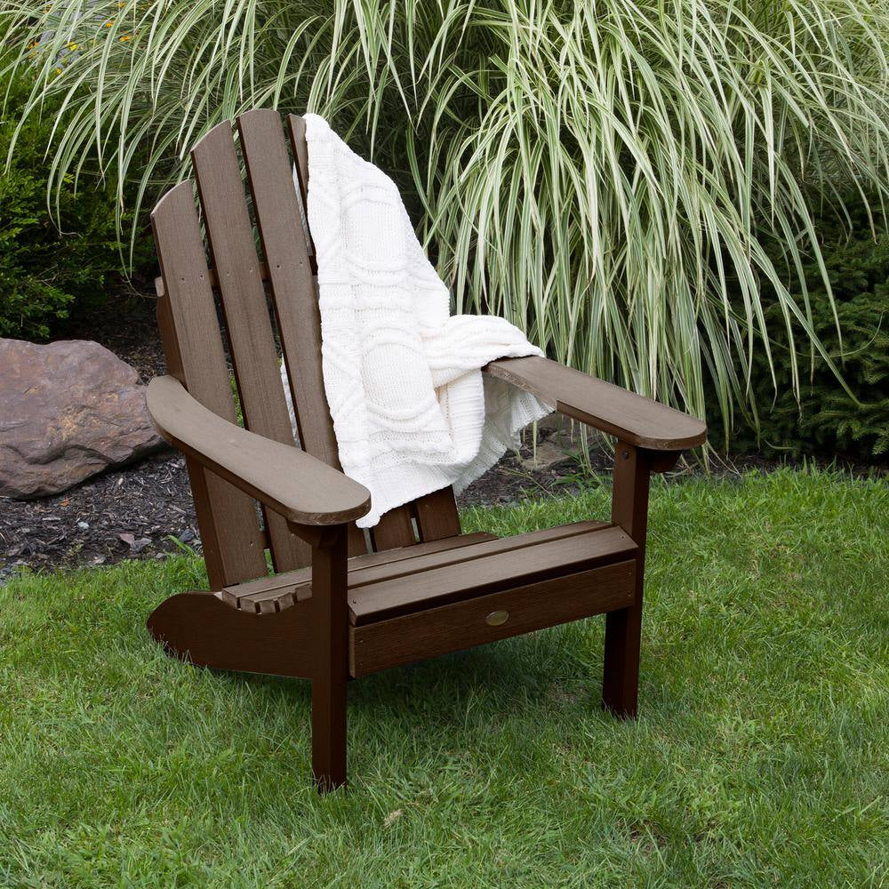 Classic Wesport Weathered Acorn Recycled Plastic Adirondack Chair