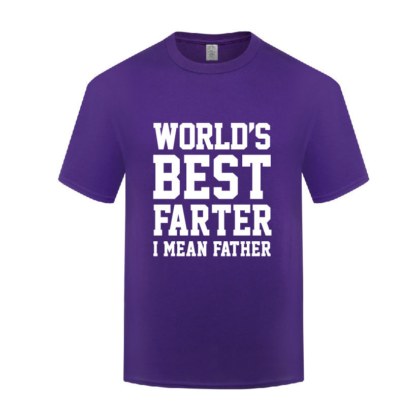 WORLD'S BEST FARTER purple tshirt