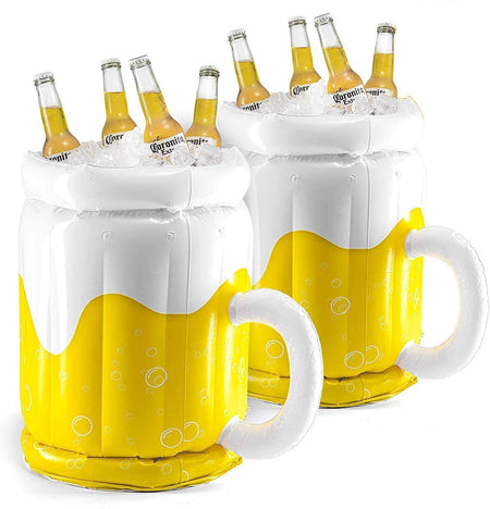 Inflatable beer Cooler with beer