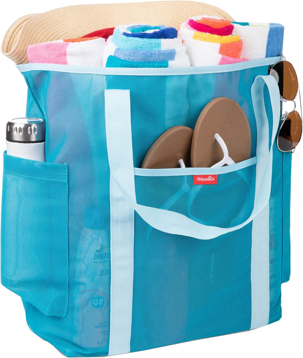 Large Mesh Beach Bag - Beach Tote Bags Waterproof Sandproof - Swim Tote for Pool