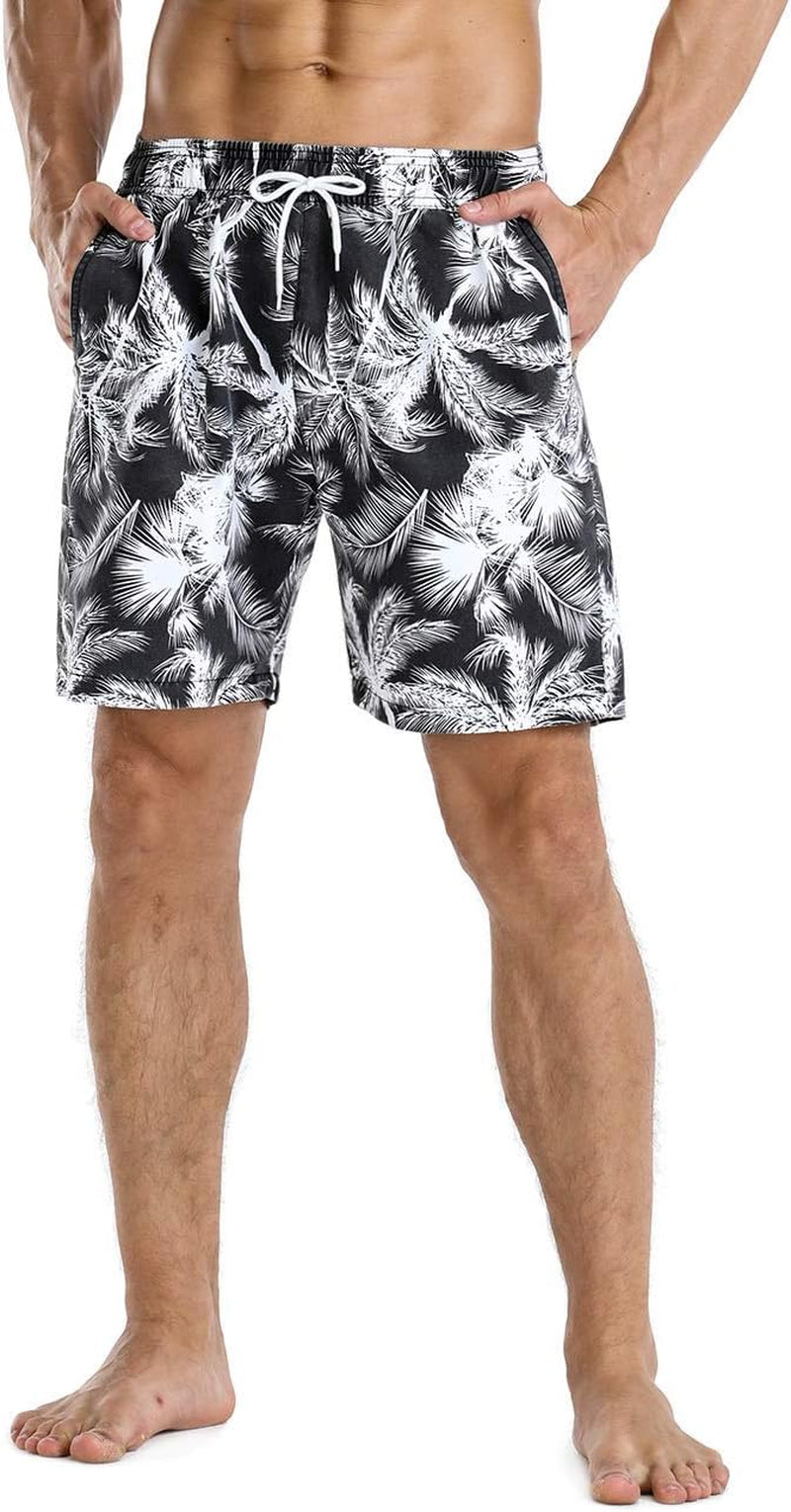 Men's Swim Trunks Beachwear Outdoor Quick Dry Retro Soft Washed Drawstring Short