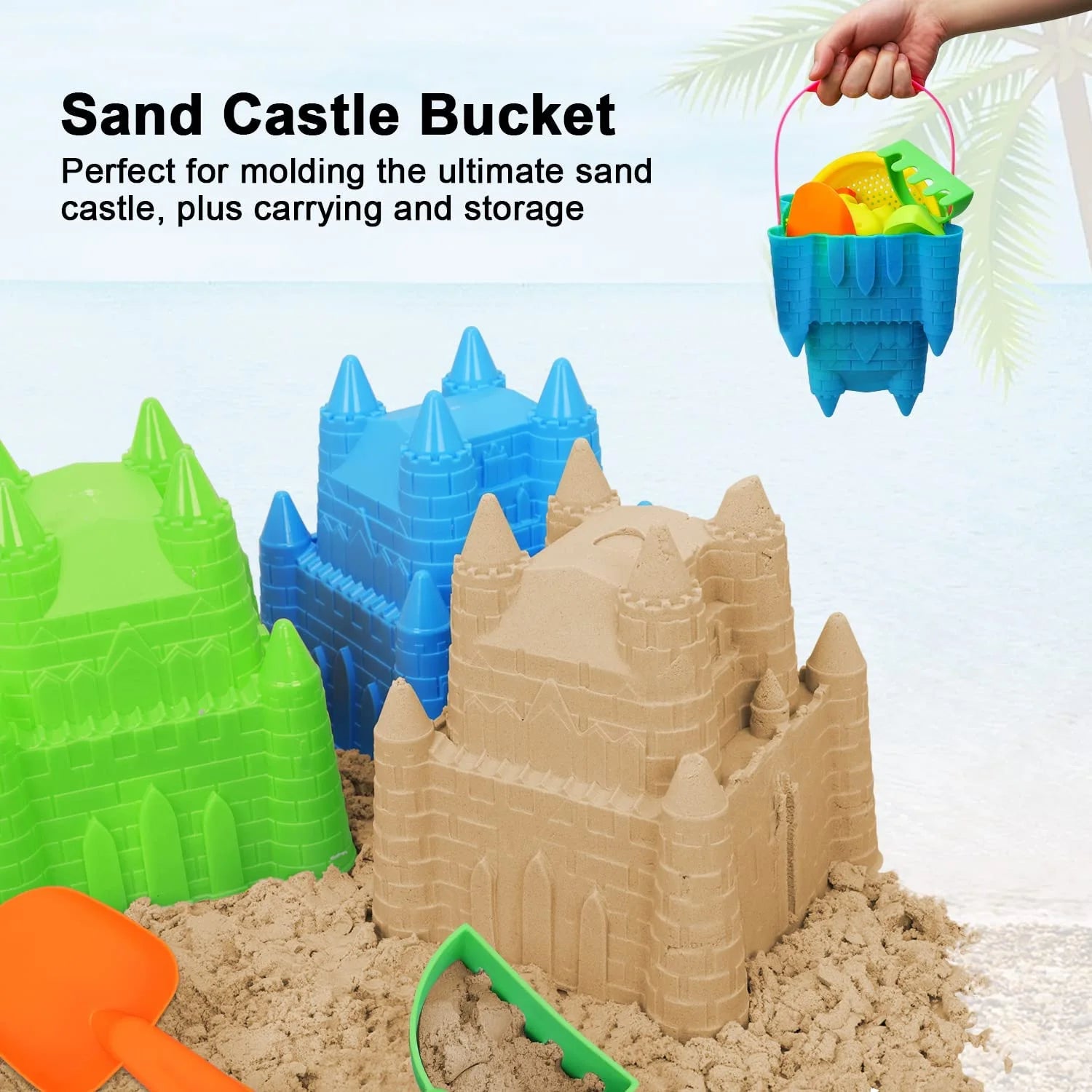 Kids Beach Toy Set, 9-Piece, Multicolor